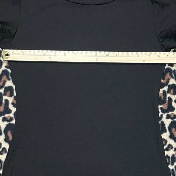 T-Shirt Dress Short Sleeve Mini Basic T-Shirt Dress in Black Size Small - Picture 10 of 13